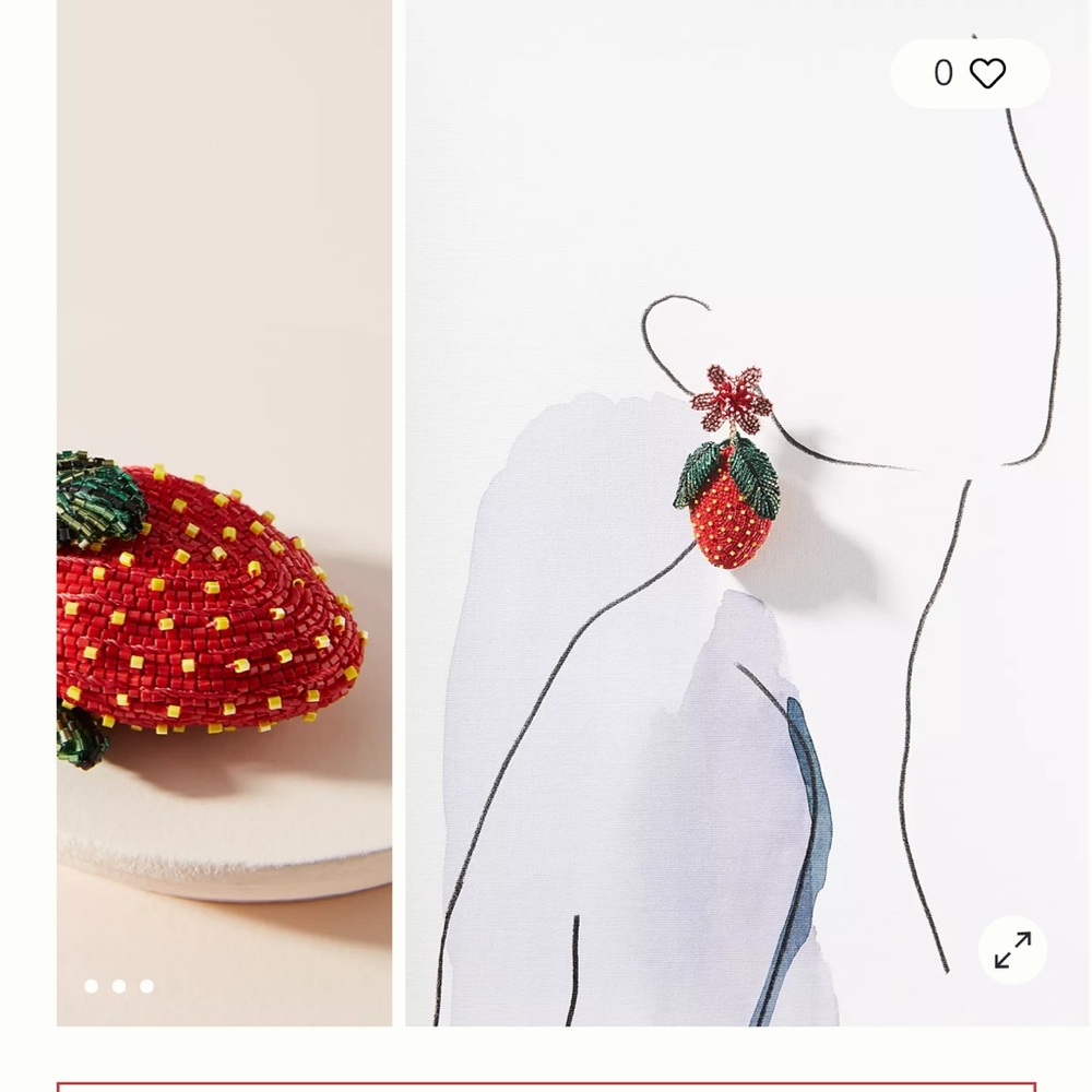 Mignonne Gavigan Strawberry Lux Drop Earrings Anthropologie